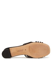 Lauren Ralph Lauren - LAUREN RALPH LAUREN Klapki Fay 802961818003 Czarny. Kolor: czarny. Materiał: skóra, zamsz #5
