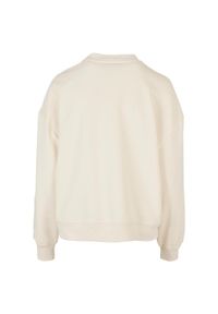 BUILD YOUR BRAND - Bluza Damska Dekolt W Szpic Oversized. Kolor: brązowy