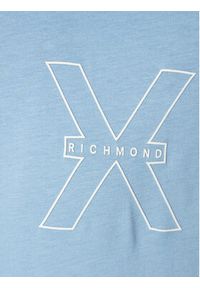 Richmond X T-Shirt Rached UMP24031TS Błękitny Regular Fit. Kolor: niebieski. Materiał: bawełna