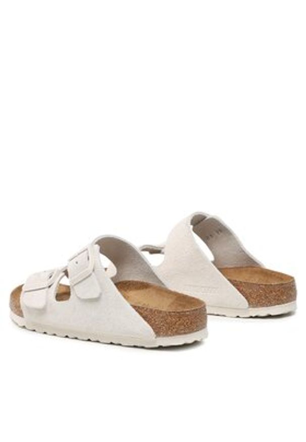 Birkenstock Klapki Arizona Bs 1024516 Beżowy. Kolor: beżowy. Materiał: skóra, zamsz