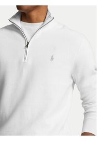 Polo Ralph Lauren Sweter 710932304502 Biały Regular Fit. Typ kołnierza: polo. Kolor: biały. Materiał: bawełna #4