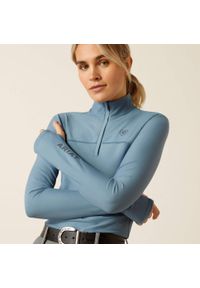 Kurtka jeździecka 1/4 zamek kobiet Ariat Lowell 3.0. Kolor: niebieski. Sport: fitness #2