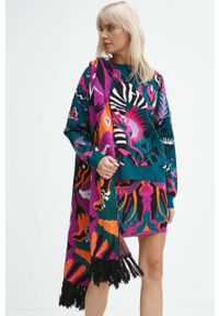 medicine - Medicine sweter damski kolor zielony lekki. Kolor: zielony. Materiał: dzianina. Długość rękawa: długi rękaw. Długość: długie #6