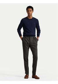 Polo Ralph Lauren Sweter 710949280002 Granatowy Regular Fit. Typ kołnierza: polo. Kolor: niebieski. Materiał: wełna #4