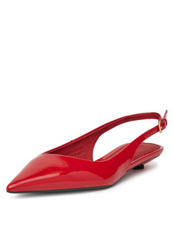 Gino Rossi - GINO ROSSI Baleriny VICI-V1895-105-2 Czerwony. Kolor: czerwony. Materiał: skóra, lakier