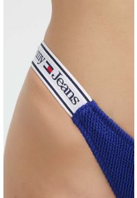 TOMMY HILFIGER - Tommy Hilfiger figi kąpielowe kolor granatowy. Kolor: niebieski. Materiał: włókno, materiał #4