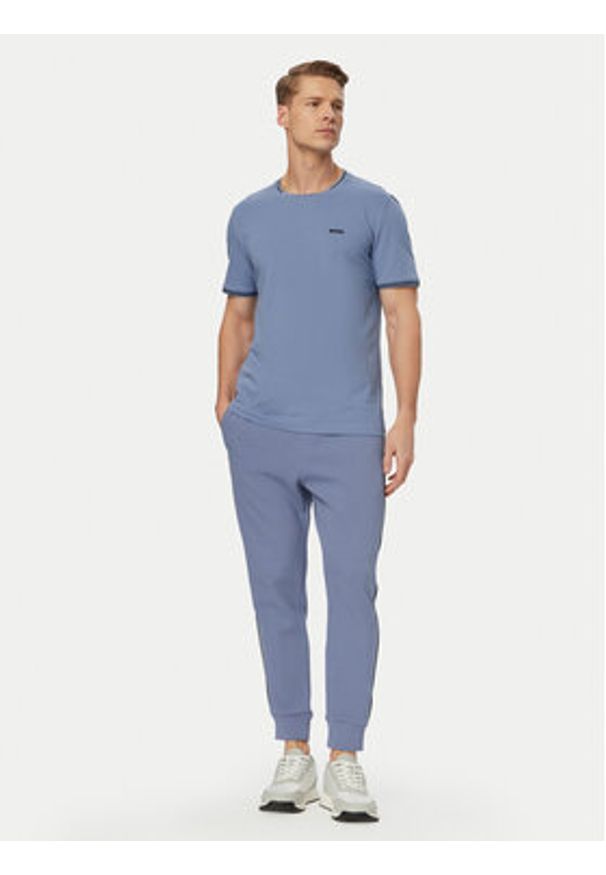 BOSS T-Shirt Taul 50521245 Niebieski jasny Regular Fit. Kolor: niebieski. Materiał: bawełna