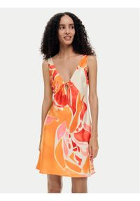 Desigual Sukienka letnia Delilah 26SWVW44 Pomarańczowy Regular Fit. Kolor: pomarańczowy. Materiał: syntetyk. Sezon: lato #1