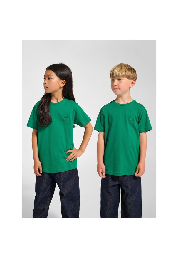 Koszulka dla dzieci Hummel Trelle. Kolor: zielony. Sport: joga i pilates