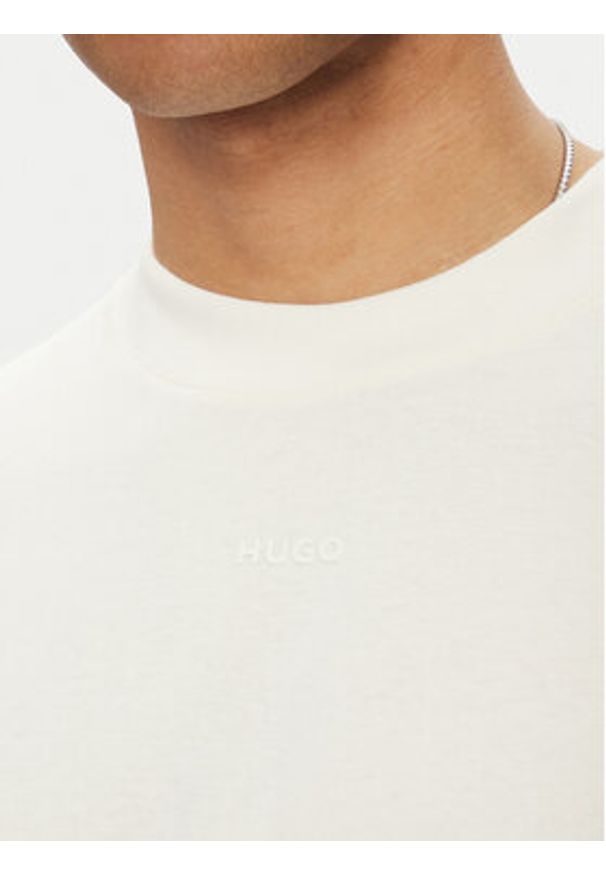 Hugo - HUGO T-Shirt Dapolino 50488330 Écru Relaxed Fit. Materiał: bawełna
