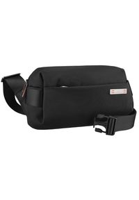 Czarna saszetka męska na ramię mała listonoszka miejska na suwak nerka crossbody lekka Peterson PTN MS1-03. Kolor: czarny. Rodzaj torebki: na ramię #1