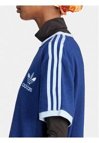 Adidas - adidas T-Shirt 3-Stripes IR7465 Granatowy Loose Fit. Kolor: niebieski. Materiał: bawełna #5