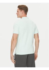 Calvin Klein Polo K10K111196 Zielony Slim Fit. Typ kołnierza: polo. Kolor: zielony. Materiał: bawełna