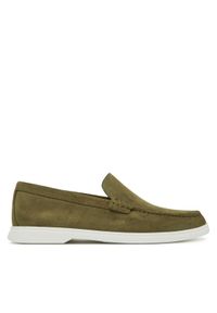 BOSS Mokasyny Sienne 50543083 Zielony. Kolor: zielony. Materiał: skóra, zamsz