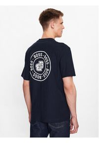 BOSS - Boss T-Shirt 50485065 Granatowy Oversize. Kolor: niebieski. Materiał: bawełna #3