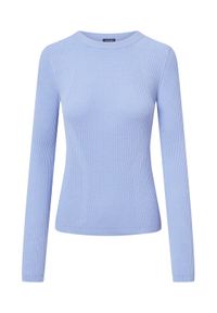 JOOP! Sweter 58 253KN58Karloa 30047481 Błękitny Slim Fit. Kolor: niebieski. Materiał: wiskoza
