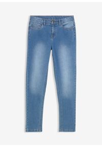 bonprix - Dżinsy dziewczęce skinny fit, mid waist. Kolor: niebieski. Styl: klasyczny #1