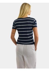 T-shirt damski Nautica Hosta. Kolor: biały, wielokolorowy, niebieski