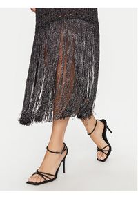 SIMONA CORSELLINI - Simona Corsellini Sukienka dzianinowa P25CPABO0401 Czarny Slim Fit. Kolor: czarny. Materiał: wiskoza #5