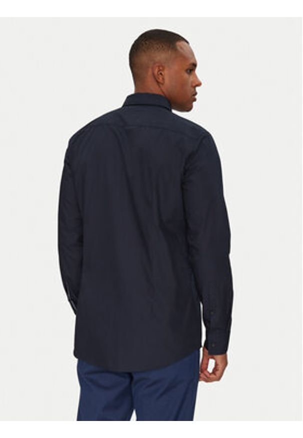 Hugo - HUGO Koszula Koey 50539808 Granatowy Slim Fit. Kolor: niebieski. Materiał: bawełna