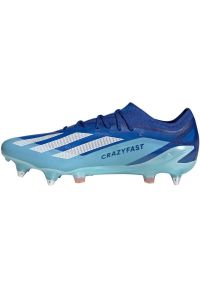 Adidas - Buty piłkarskie adidas X Crazyfast.1 Sg M IE6628 niebieskie. Zapięcie: sznurówki. Kolor: niebieski. Szerokość cholewki: normalna. Sport: piłka nożna #4