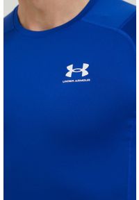 Under Armour t-shirt treningowy 1361518 kolor niebieski 1361518-410. Kolor: niebieski. Materiał: skóra, materiał. Długość rękawa: raglanowy rękaw. Wzór: gładki #6