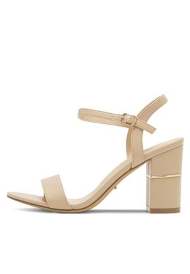 DeeZee Sandały KLLWRK418-A1 Beżowy. Kolor: beżowy. Materiał: skóra