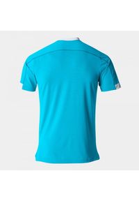 Koszulka tenisowa męska z krótkim rękawem Joma Smash Short Sleeve. Kolor: turkusowy, niebieski, wielokolorowy. Długość rękawa: krótki rękaw. Długość: krótkie. Sport: tenis