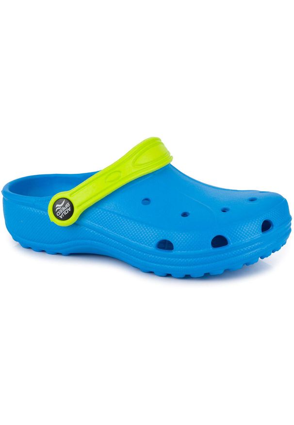 Aqua Speed - AQUA SPEED dziecięce klapki chodaki na basen niebieskie. Kolor: niebieski