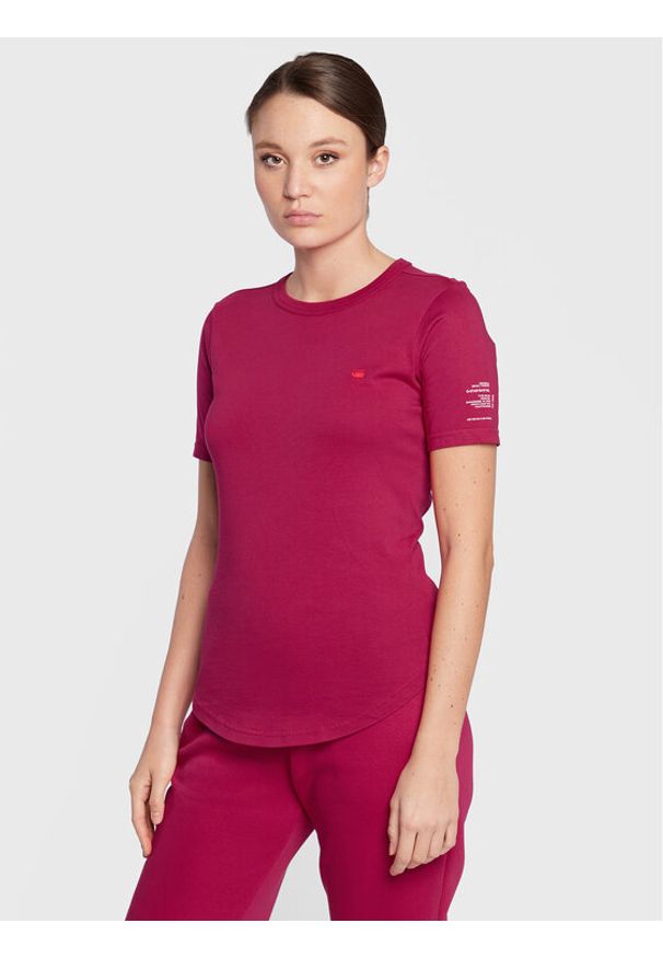 G-Star RAW - G-Star Raw T-Shirt Mysid D21241-C506-D305 Różowy Slim Fit. Kolor: różowy. Materiał: bawełna