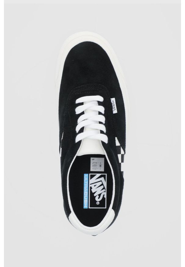 Vans Tenisówki skórzane kolor czarny. Nosek buta: okrągły. Zapięcie: sznurówki. Kolor: czarny. Materiał: skóra