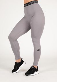 GORILLA WEAR - Colby Leginsy - Szary. Kolor: szary. Sport: fitness