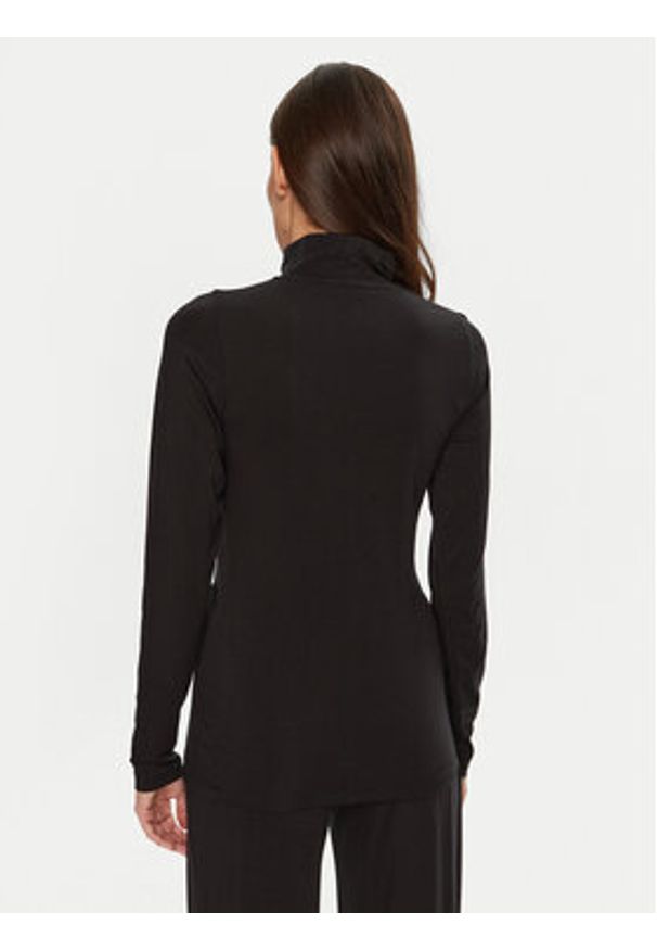 Emporio Armani Underwear Golf 164633 4F224 00020 Czarny Slim Fit. Typ kołnierza: golf. Kolor: czarny. Materiał: lyocell