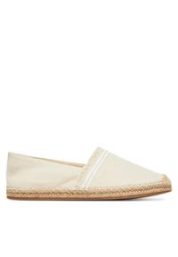 TOMMY HILFIGER - Tommy Hilfiger Espadryle Fringe Canvas Closed Espadrille FW0FW08881 Beżowy. Kolor: beżowy. Materiał: materiał