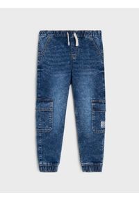 Sinsay - Jeansy cargo jogger - indigo jeans