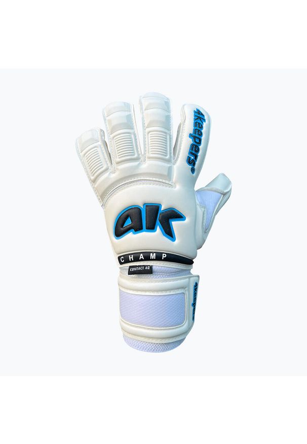 4KEEPERS - Rękawice bramkarskie 4Keepers Champ AQ Contact VI. Kolor: biały. Sport: piłka nożna