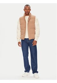 Guess Kamizelka M4BN47 WGII2 Beżowy Regular Fit. Kolor: beżowy. Materiał: syntetyk