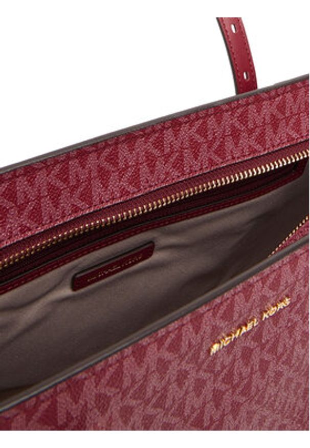 MICHAEL Michael Kors Torebka Quinn 30T5GQNT2V Bordowy. Kolor: czerwony. Materiał: skórzane