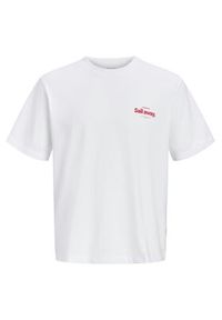 Jack & Jones T-Shirt Riviera 12295161 Biały Relaxed Fit. Kolor: biały. Materiał: bawełna #4