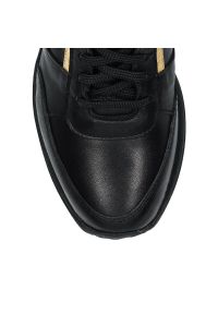 Arturo Vicci - Sneakersy czarne skóra licowa. Okazja: na co dzień. Kolor: czarny. Materiał: skóra #2