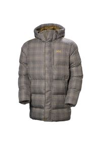 Długa kurtka z kapturem Helly Hansen Alby. Typ kołnierza: kaptur. Kolor: brązowy, beżowy, wielokolorowy. Materiał: puch. Długość: długie #1