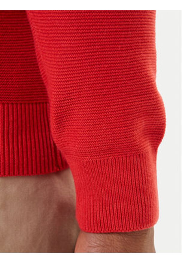 Mustang Sweter Elliot 1016844 Czerwony Regular Fit. Kolor: czerwony. Materiał: bawełna
