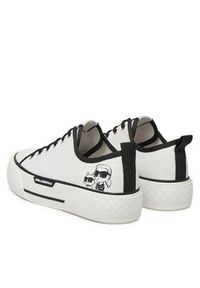 Karl Lagerfeld - KARL LAGERFELD Trampki KL60614T Biały. Kolor: biały. Materiał: materiał #2