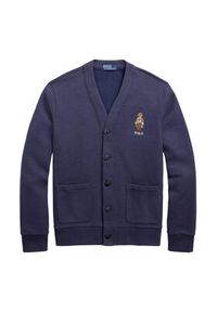 Polo Ralph Lauren Kardigan 710980316001 Granatowy Regular Fit. Typ kołnierza: polo. Kolor: niebieski. Materiał: bawełna #5