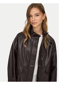 only - ONLY Kurtka z imitacji skóry Julia 15373024 Brązowy Loose Fit. Kolor: brązowy. Materiał: skóra #4