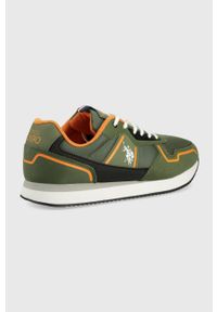 U.S. Polo Assn. sneakersy kolor zielony. Nosek buta: okrągły. Zapięcie: sznurówki. Kolor: zielony. Materiał: guma #2