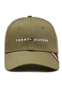 TOMMY HILFIGER - Tommy Hilfiger Czapka z daszkiem Foundation Cotton 6 Panel Cap AM0AM12532 Khaki. Kolor: brązowy. Materiał: materiał #3
