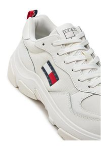 Tommy Jeans Sneakersy Twj Lightweight Hybrid Runner EN0EN02618 Écru. Materiał: skóra #3