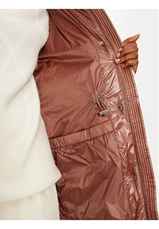 Woolrich Kurtka puchowa Aliquippa Long CFWWOU0926FRUT3085 Brązowy Regular Fit. Kolor: brązowy. Materiał: syntetyk
