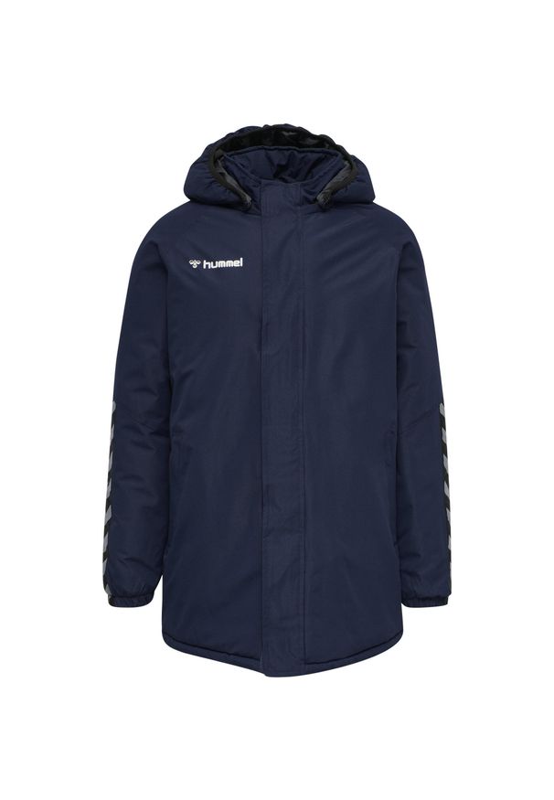 Dziecięca kurtka wodoodporna Hummel Authentic Bench. Kolor: niebieski. Materiał: materiał. Sport: piłka nożna